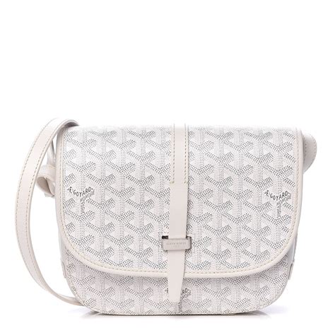 white goyard messenger bag